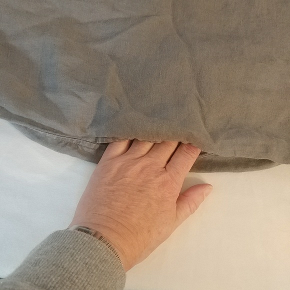 Grey 100% linen sheath dress. - Picture 7 of 11